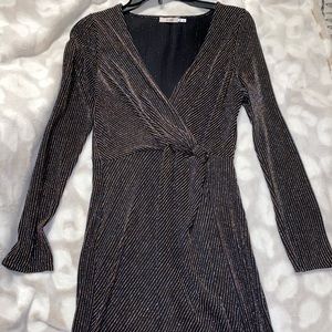 Black sparkle party dress